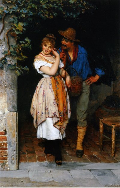 Couple Courting, 1887 by Eugen von Blaas